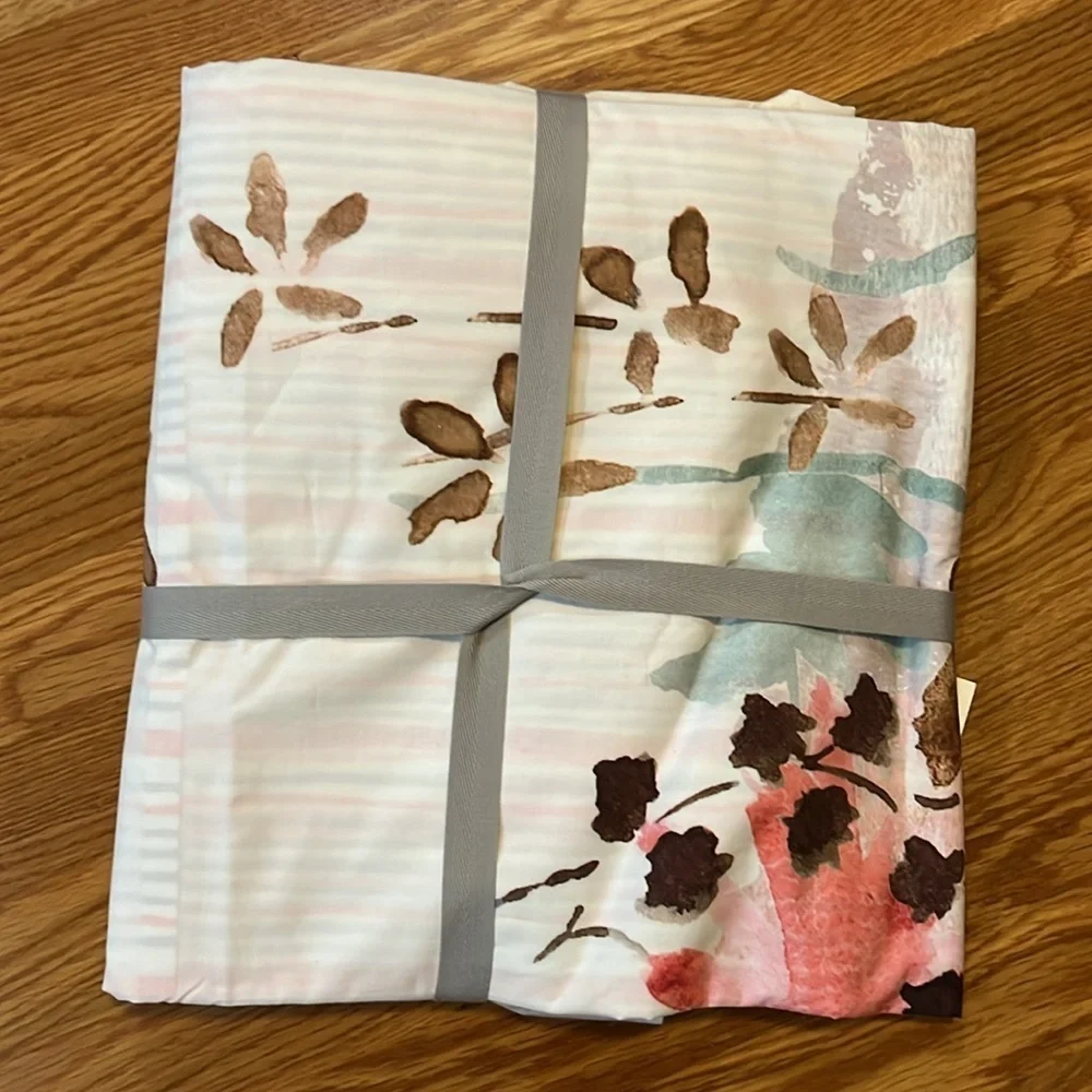 Anthropologie Lelie Duvet Cover Floral Size Full NWT